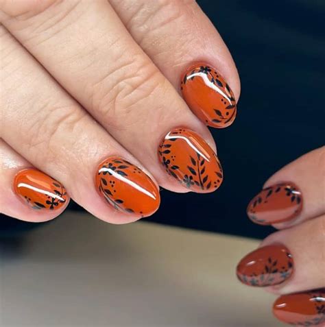 30+ Burnt Orange Nails To Complete Fall-Inspired Looks