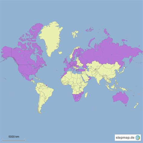 Stepmap Meine Welt Landkarte F R Welt