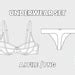 Underwear Lingerie Set Bikini Vector Flat Technical Drawing Illustration PNG Clothing Custom