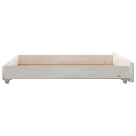 Hen Tiroirs De Lit Pcs Blanc Bois De Pin Massif Hb A Cdiscount