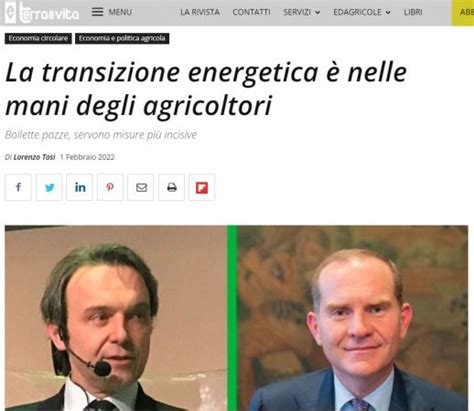 La Transizione Energetica Nelle Mani Degli Agricoltori Il Tema Del