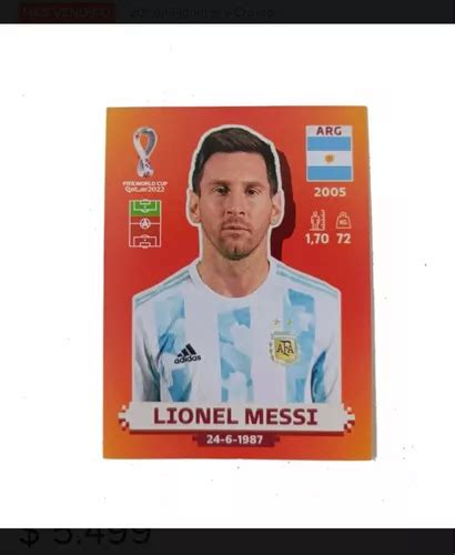 Figurita De Messi Panini Mundial Qatar 2022 Original En Venta En