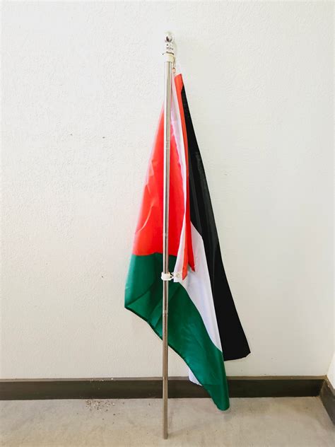 Flag Pole - 6 feet tall with adjustable clips | Habibi Heritage