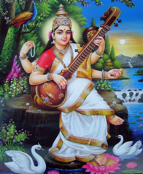 Gods Own Web Goddess Saraswati Hd Wallpapers Lord Saraswati Images