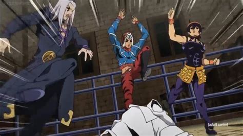 Bucciaratis Gang Beats Up A Random Guy Jojo Part 5 Golden Wind