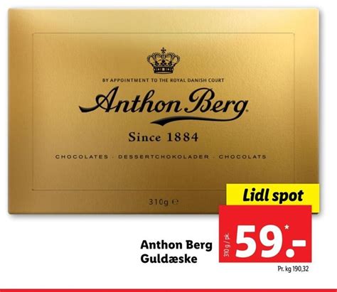 Anthon Berg Guldæske tilbud hos Lidl