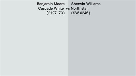 Benjamin Moore Cascade White 2127 70 Vs Sherwin Williams North Star