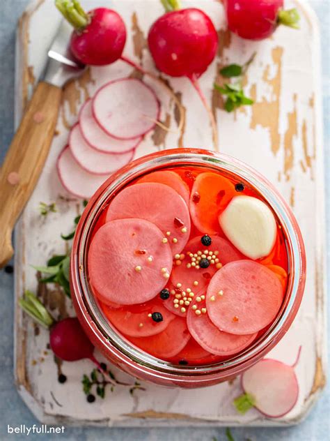 Pickled Radishes Quick And Easy Recipe Belly Full