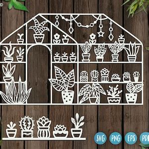 Succulent Svg Design For Cricut And Silhouette Greenhouse Svg