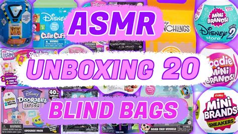 ASMR Unboxing 20 BLIND BAGS Mini Brands Doorables 30 MINUTES ODDLY