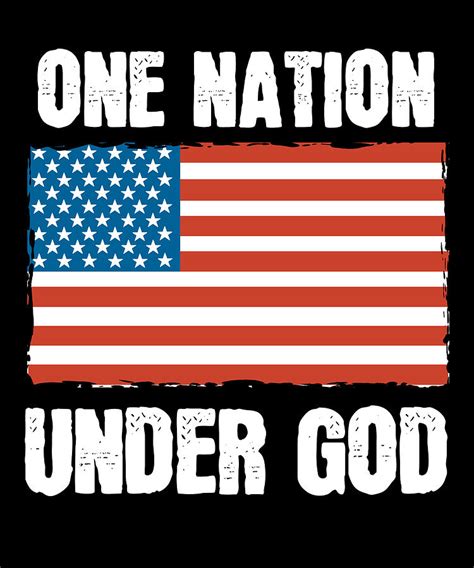 One Nation Under God Patriotic Bible Verse Christ Painting By Amango