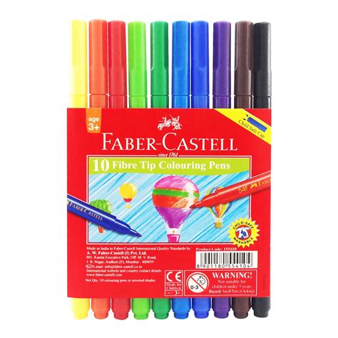 Faber Castell Fibre Tip Coloring Pens 10s Department Store CSI Mall