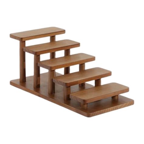 Multi Tiers Wood Shelf Display Shelves Display Stand Counter Retail