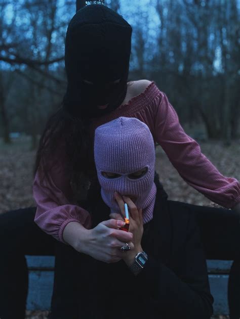 Bandit Fashion Photo Forest Dark Aesthetics Girl Gang Aesthetic