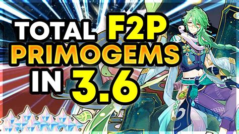 12190 Total F2P Primogems In 3 6 For Baizhu Ganyu Rerun Genshin