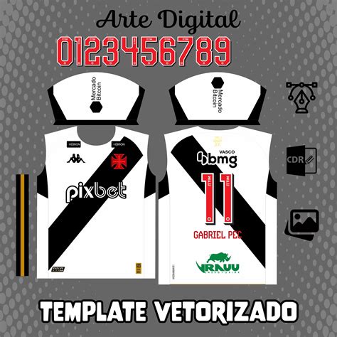 Arte Camisa Do Vasco Reserva 2023 2024 Vetor Sublimação Janete Artes