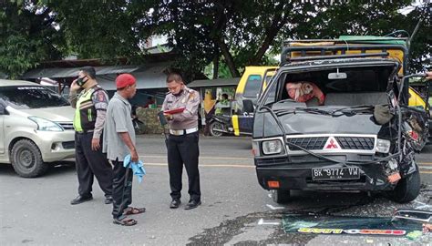 Tabrakan Beruntun Di Jalinsum Tebing Tinggi Akibat Truk Rem Blong Tiga