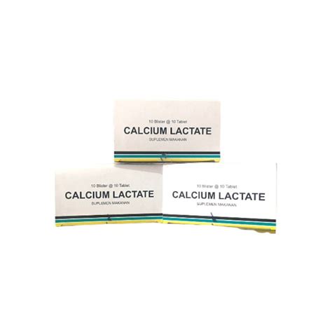 Jual Calcium Lactate 500 Mg Tablet Marin Shopee Indonesia