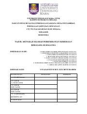 KERTAS KERJA CTU552 Pdf UNIVERSITI TEKNOLOGI MARA UITM KAMPUS