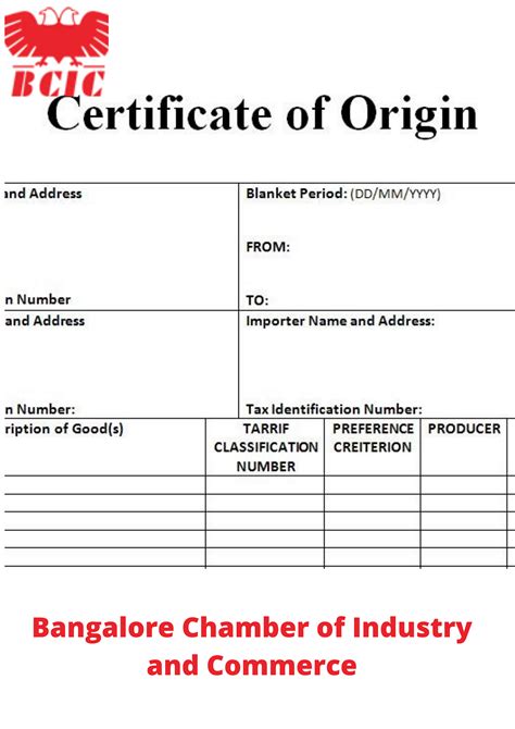 Certificate Of Origin Issuance In Bengaluru Karnataka By Patiltrupti