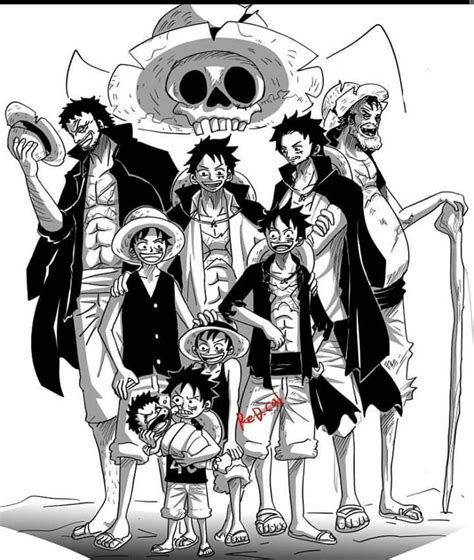 One Piece Arts On Instagram Luffy At Every Ages Don T Forget To