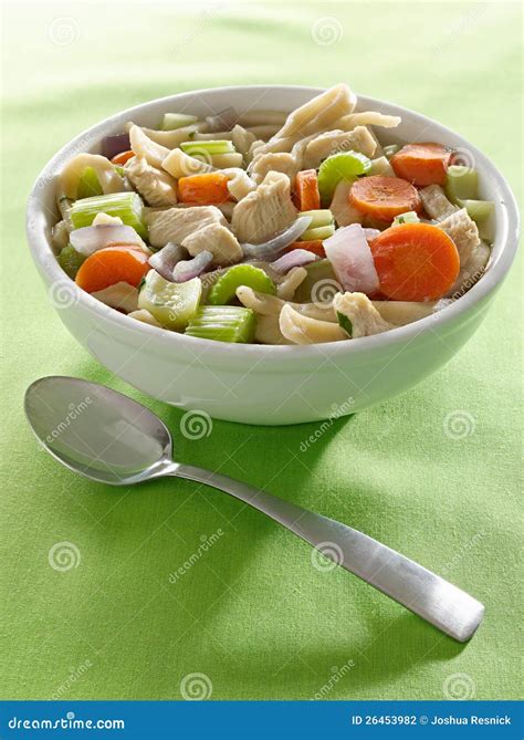 Bowl Of Chicken Noodle Soup Stock Photography - Image: 26453982