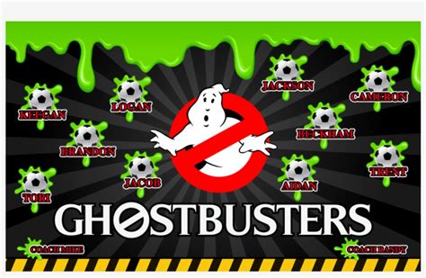 3x5′ Vinyl Banner Ghostbusters Graphic Design 900x900 Png Download