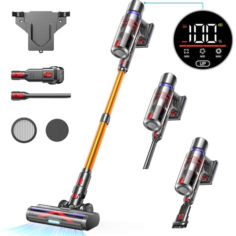 Hompany Cordless Vacuum Cleaner W Kpa Stick Vacuum With Touch