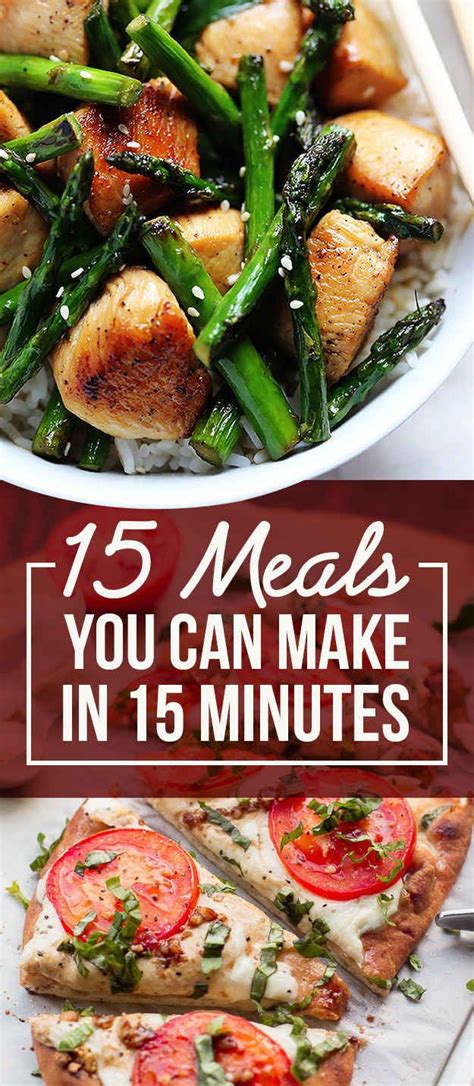 Here Are 15 Meals You Can Make In 15 Minutes Meals Healthy Recipes