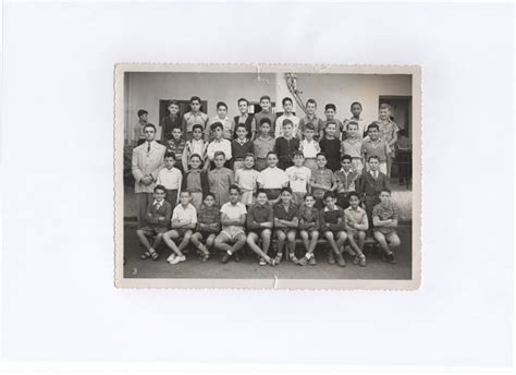 Photo de classe Cours moyen 2ème année 1954 Ecole Jules Ferry