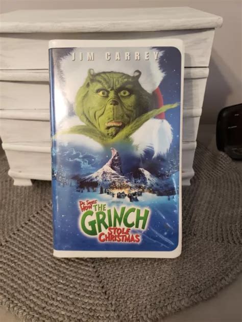 DR SEUSS HOW The Grinch Stole Christmas VHS 2001 Jim Carrey 6 15