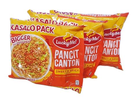 Lucky Me Instant Pancit Canton Sweet Spicy Flavor Kasalo Pack