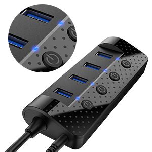 Atolla Hub Usb Activo Con Fuente De Alimentaci N Distribuidor