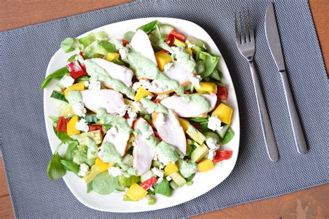 Salade Met Kip Mango En Geitenkaas Healthinut