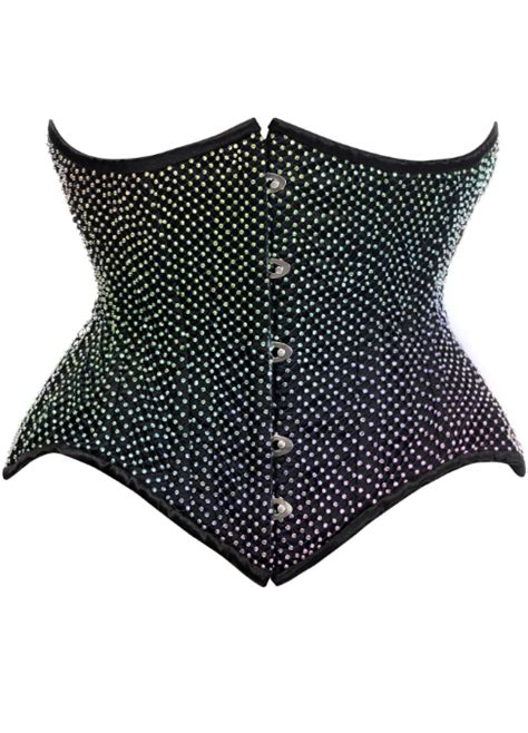 Iridescent Rhinestone Curvy Corset 11144 Nightshade Corsets