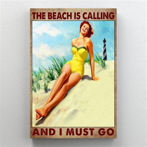 Trinx The Beach Is Calling 1 Piece Rectangle Graphic Art Print On