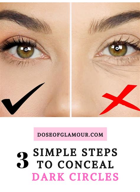 Conceal Dark Circles In 3 Easy Steps Under Eye Makeup Concealer For