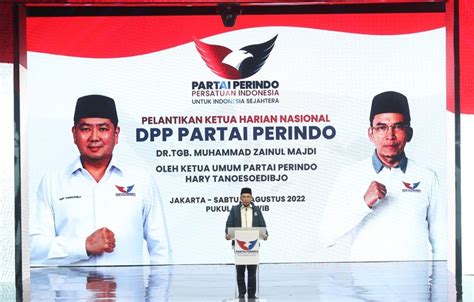 Tgb Zainul Majdi Jadi Ketua Harian Nasional Perindo