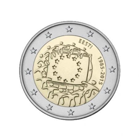 2 euros commémorative Estonie 2015 Drapeau Européenne Philantologie