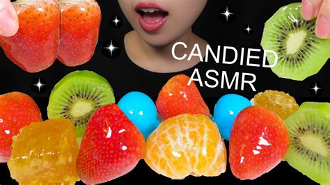 ASMR MOST POPULAR TANGHULU CANDIED PLANET GUMMY HONEYCOMB 탕후루 지구젤리