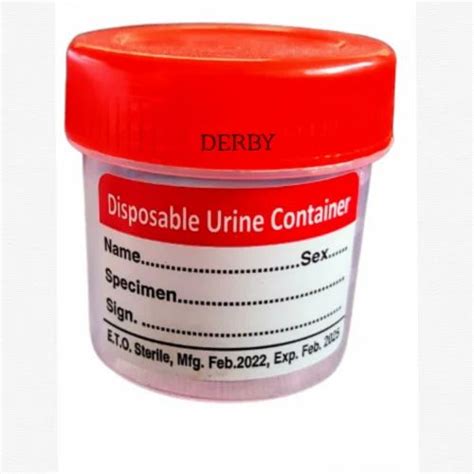 Polypropylene Urine Sample Container Ml Individual Pack For