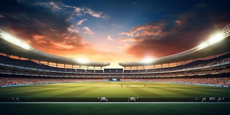 Premium Photo | Thumbnail image of cricket stadium for World Cup ...