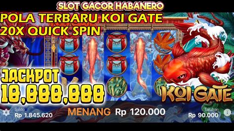 Mantap Banget Jackpot 10 Juta Koi Gate Slot Habanero Youtube