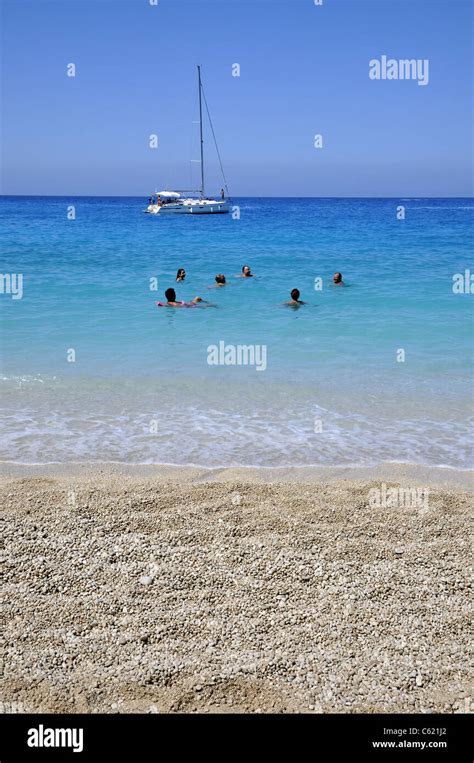 Porto Katsiki Beach Lefkada Island Greece Stock Photo Alamy