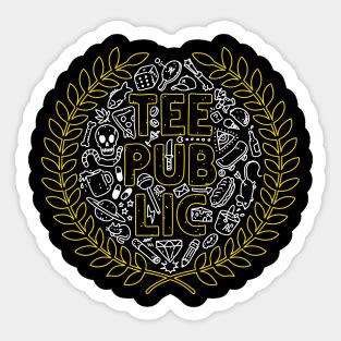 Teepublic Logo Stickers for Sale | TeePublic