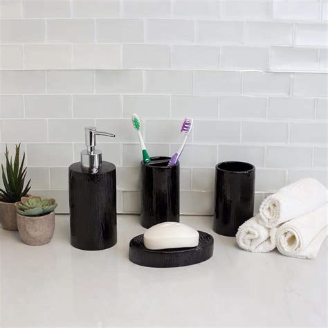 Black Ceramic Bathroom Accessories Everything Bathroom