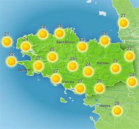 M T O En Bretagne Soleil Mardi Pluie Mercredi Bretagne