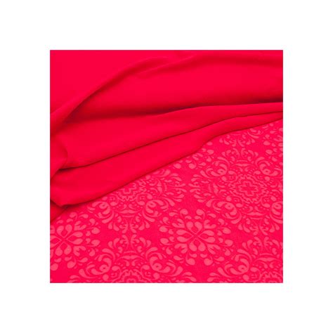 Chiffon Ausbrenner Rot Stoffcity