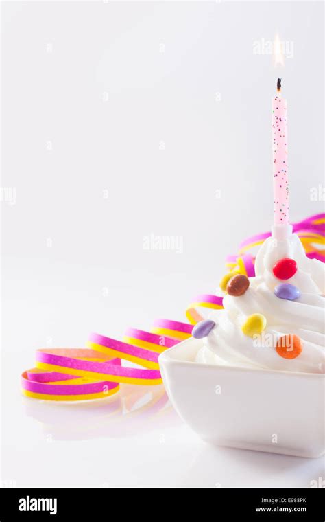 Ice Cream Birthday Cake With Candles