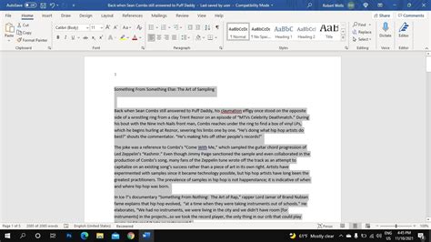 Word Spacing In Microsoft Word